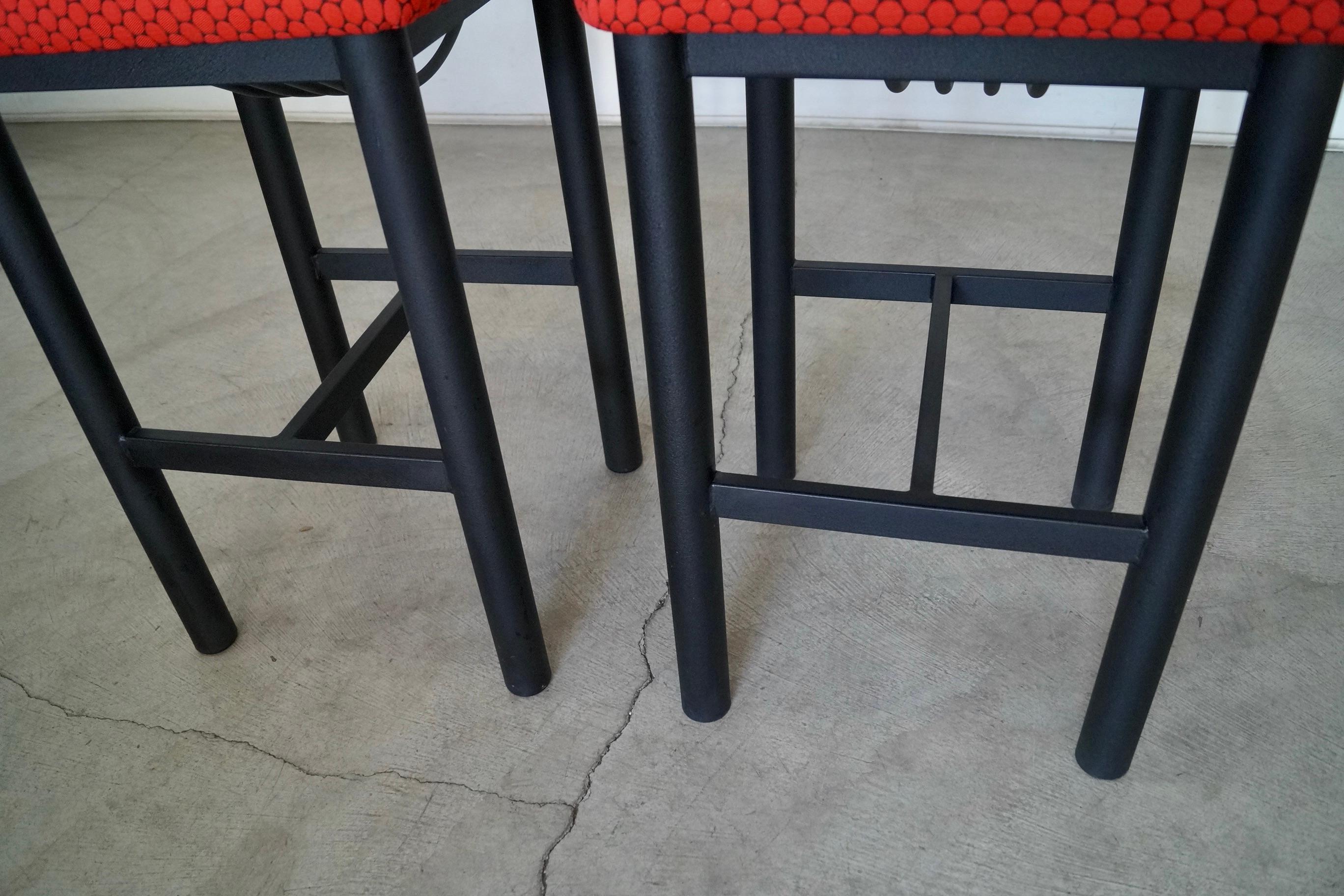 1980s Postmodern Memphis Style Bar Stools For Sale 13
