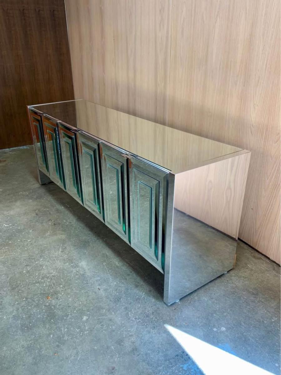 Credenza a specchio postmoderna degli anni '80 di Ello - Linea 