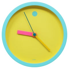 Vintage 1980s Postmodern Pastel Wall Clock by Shohei Mihara for Wakita