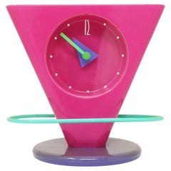 Orologio da tavolo a pendolo postmoderno degli anni '80