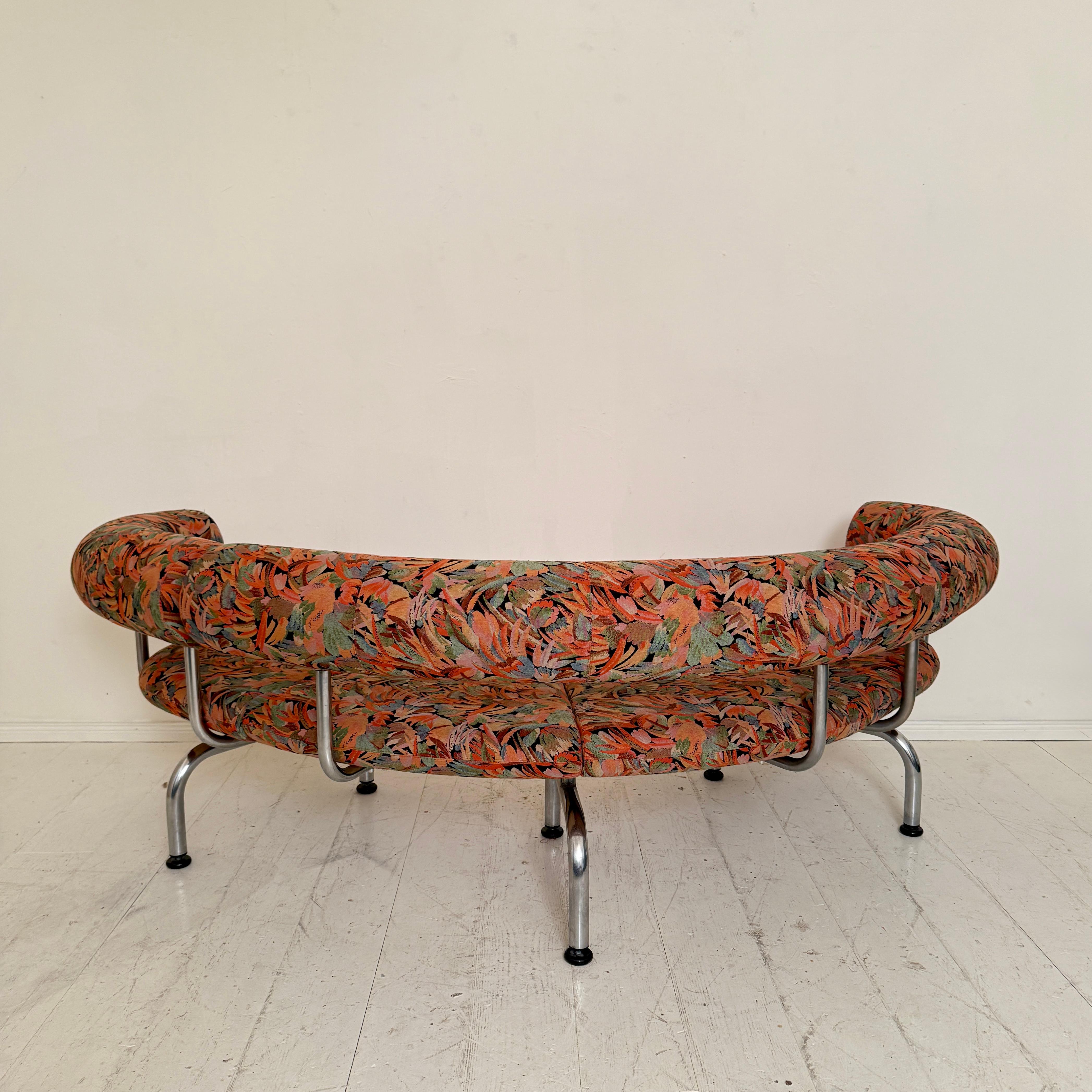 1980s Postmodern “Pipeline” Sofa by Foersom & Hiort-Lorenzen for Erik Jørgensen For Sale 3
