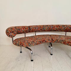 1980s Postmodern “Pipeline” Sofa by Foersom & Hiort-Lorenzen for Erik Jørgensen