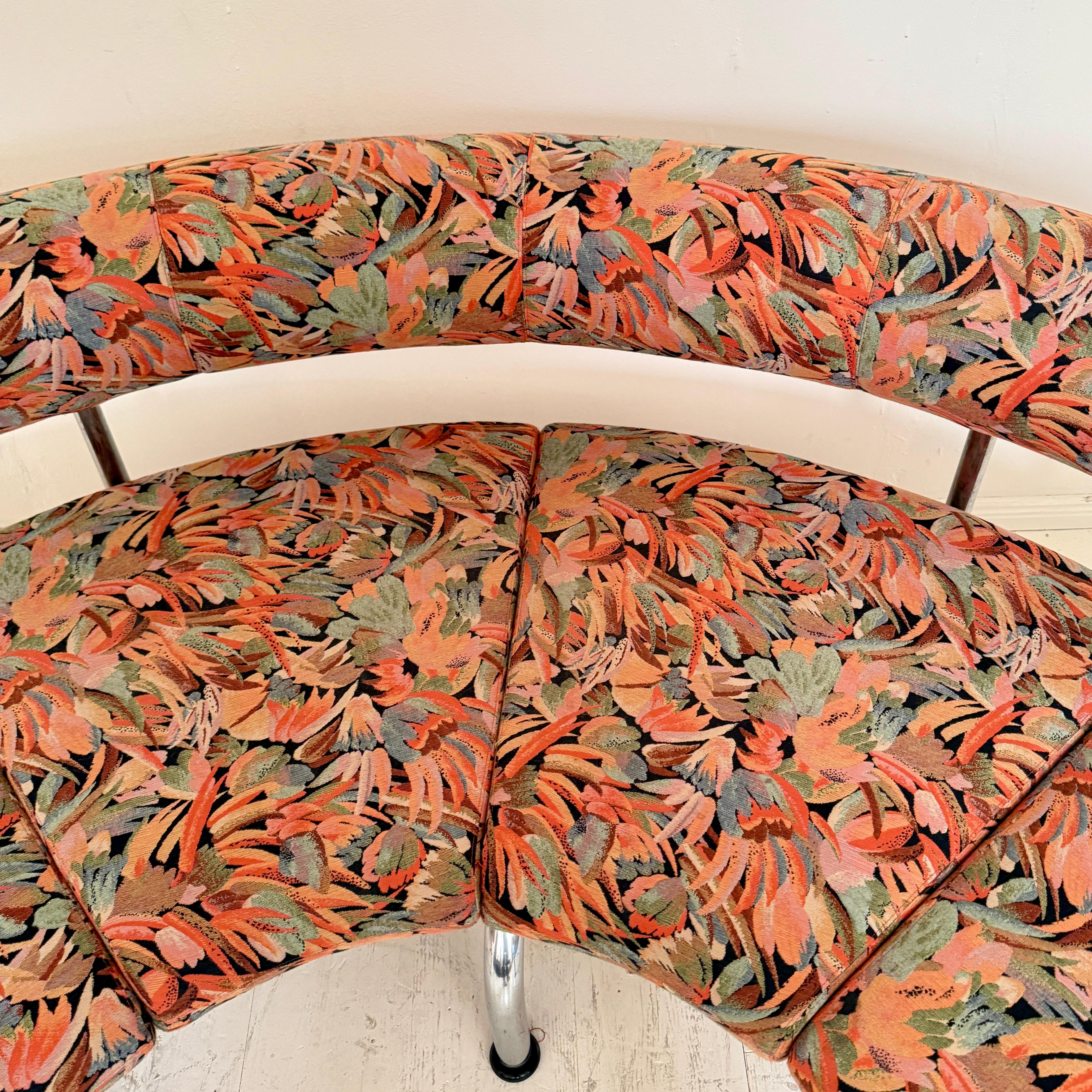 Late 20th Century 1980s Postmodern “Pipeline” Sofa by Foersom & Hiort-Lorenzen for Erik Jørgensen For Sale