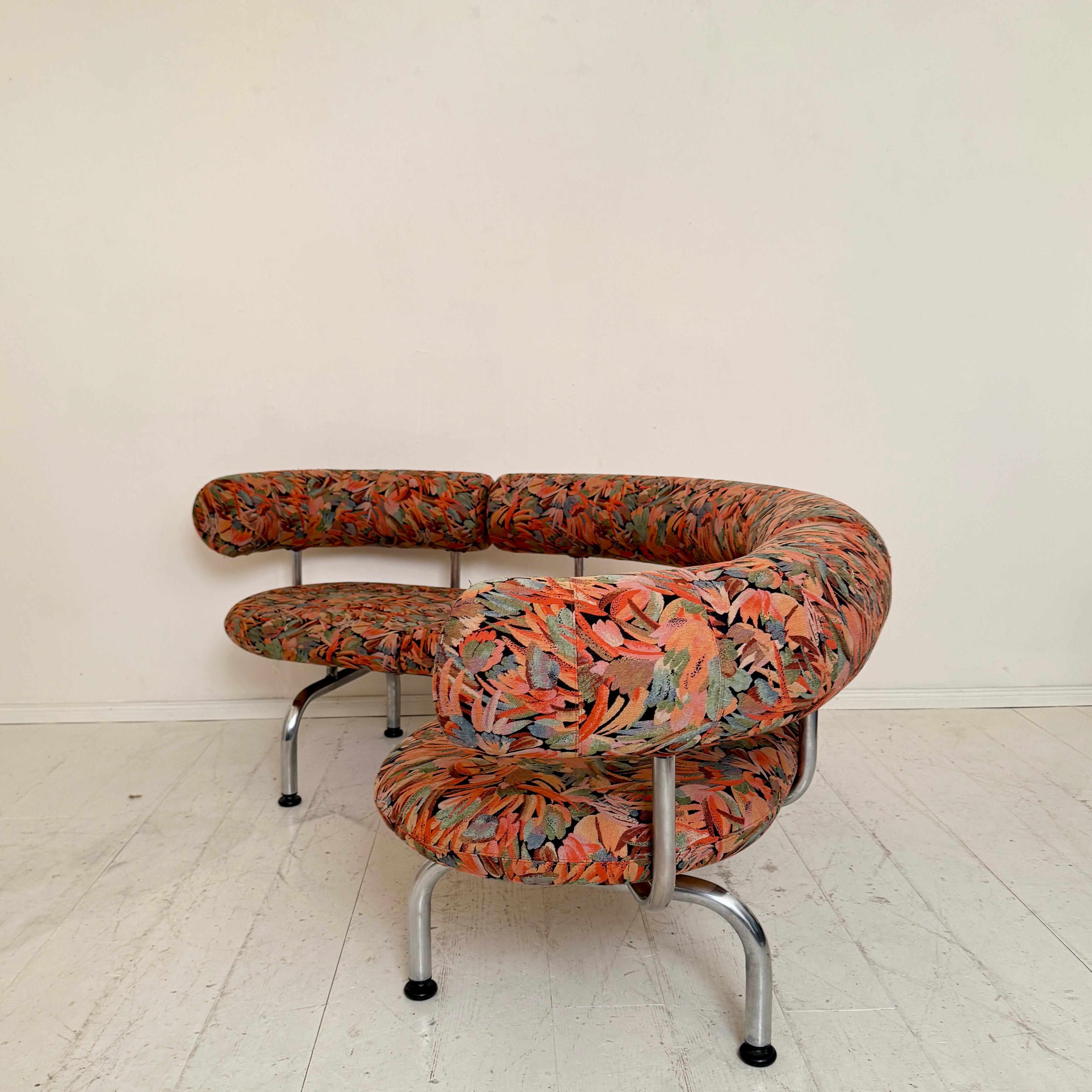 1980s Postmodern “Pipeline” Sofa by Foersom & Hiort-Lorenzen for Erik Jørgensen For Sale 1