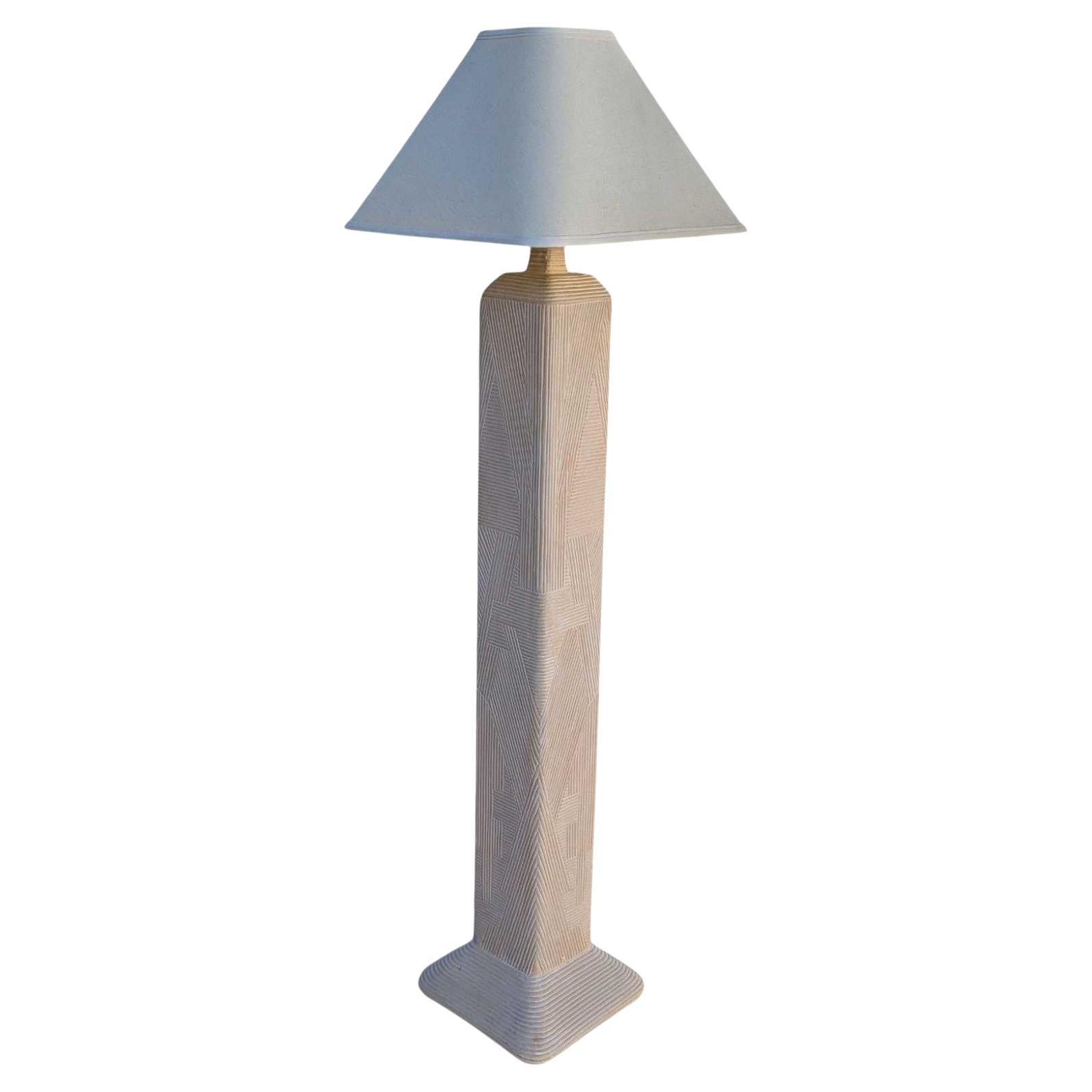 1980s Postmodern Plaster Floor Lamp by Dynasty Gallery For Sale