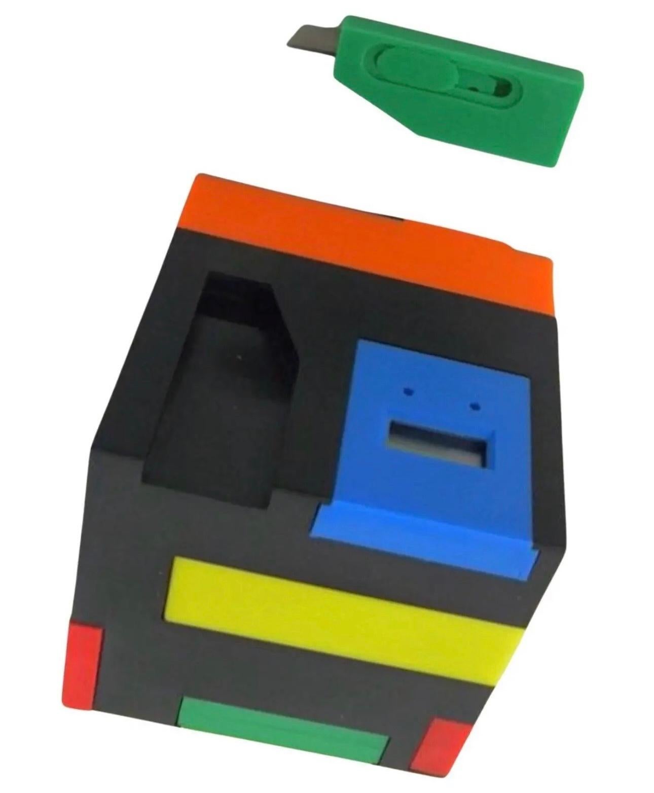 Post-Modern 1980's Postmodern Memphis Design George Matsumoto Magic Cube Hidden Office For Sale