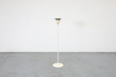 1980s Postmodern Poul Henningsen Style Floor Lamp, Bone Enamel, Multi-Disc Shade