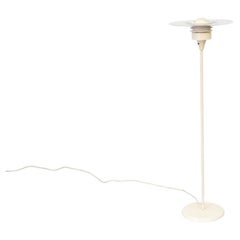 1980s Postmodern Poul Henningsen Style Floor Lamp, Bone Enamel, Multi-Disc Shade