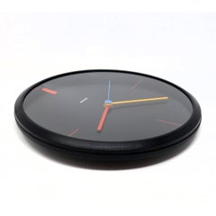 Reloj de pared Philips de colores primarios postmoderno de los años 80