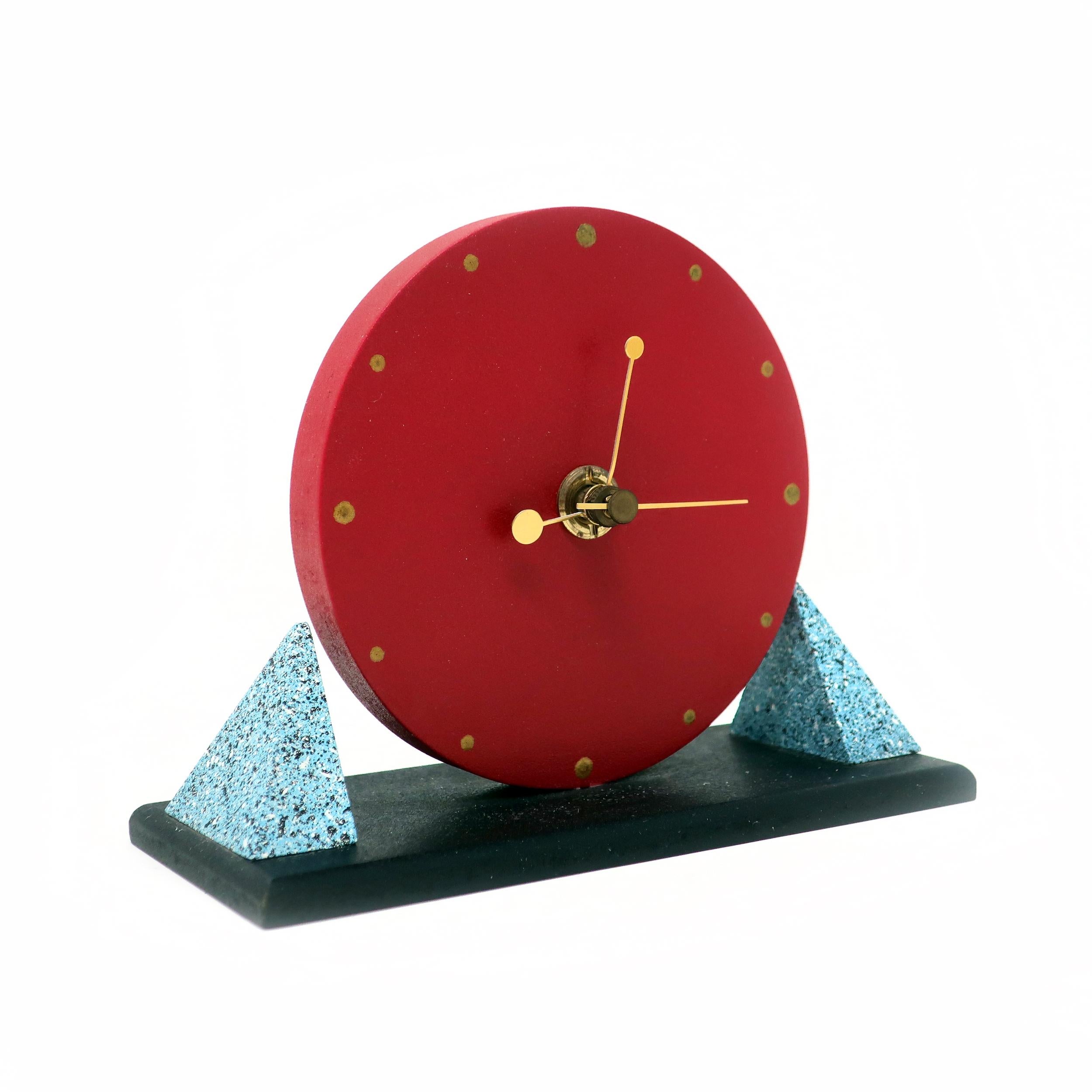 Post-Modern 1980s, Postmodern Red Desk Clock