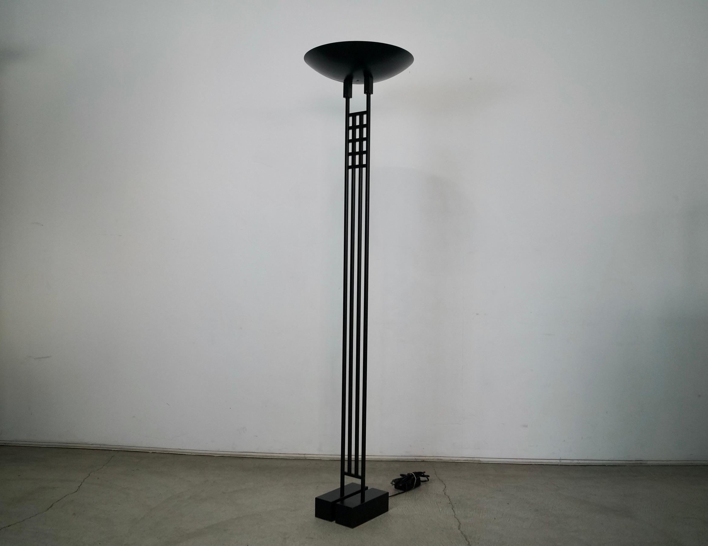 American 1980's Postmodern Robert Sonneman Kovacs Floor Lamp