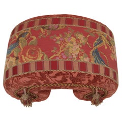 1980s Postmodern Scroll shaped Footstool