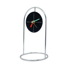 Orologio da tavolo postmoderno degli anni '80 attribuito a Shohei Mihara per Wakita