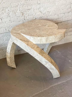 1980s Postmodern Tessellated Stone Side Table