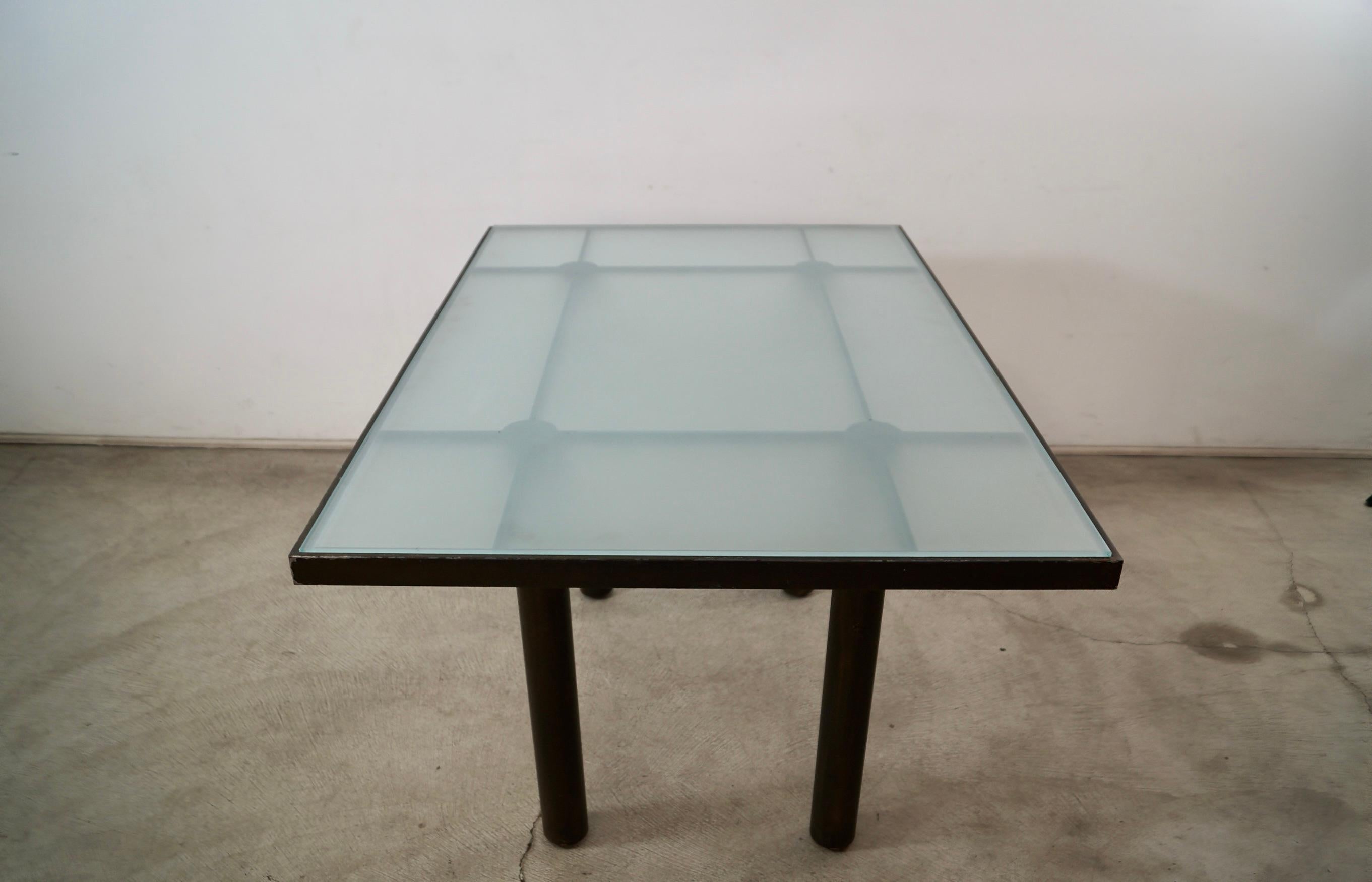 Mesa de comedor postmoderna Tobia Scarpa for Knoll Andre de los años 80 en venta 3