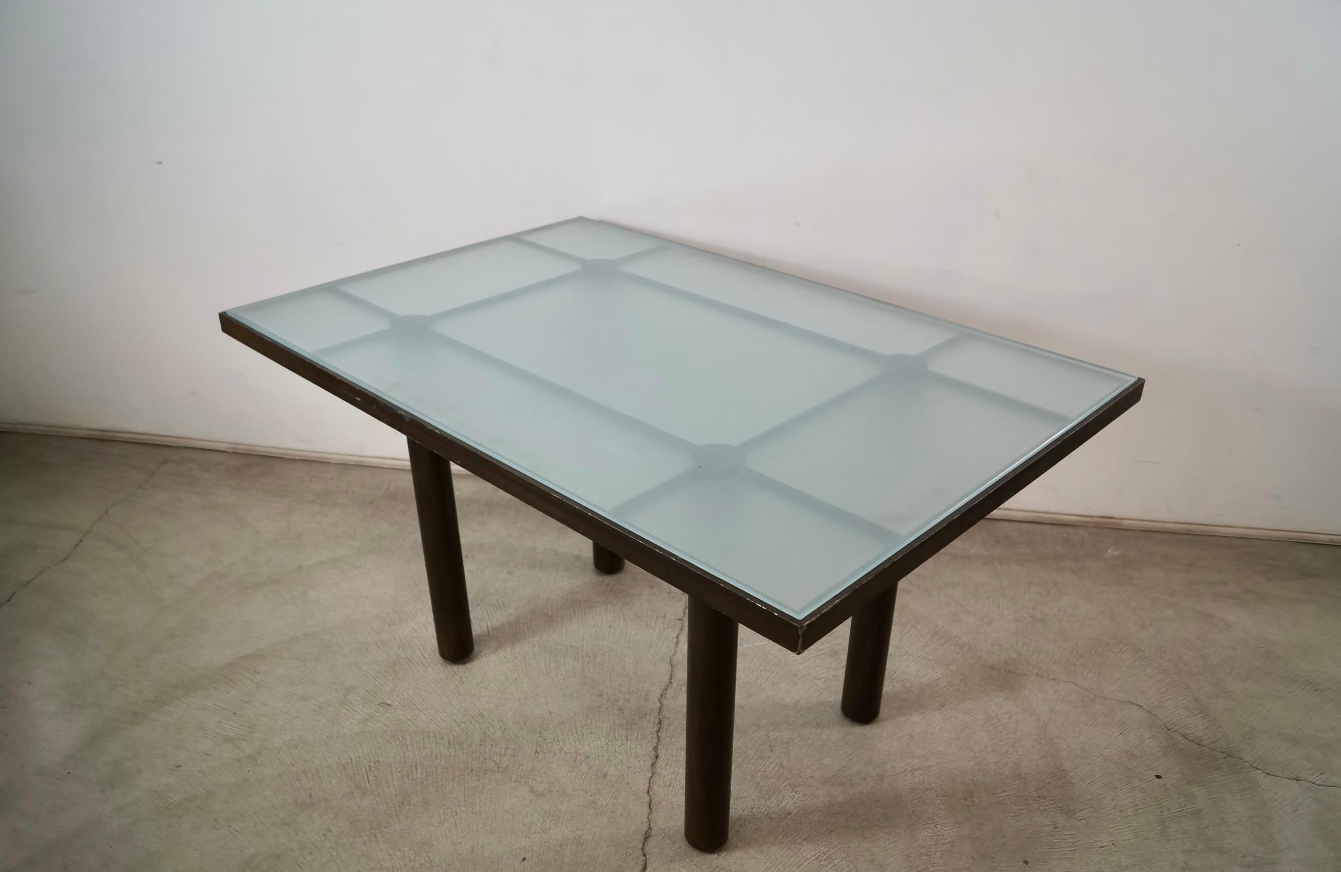 Mesa de comedor postmoderna Tobia Scarpa for Knoll Andre de los años 80 en venta 5