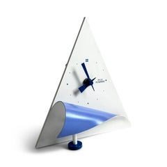 1980s Postmodern Triangular Desk Clock by Jeco