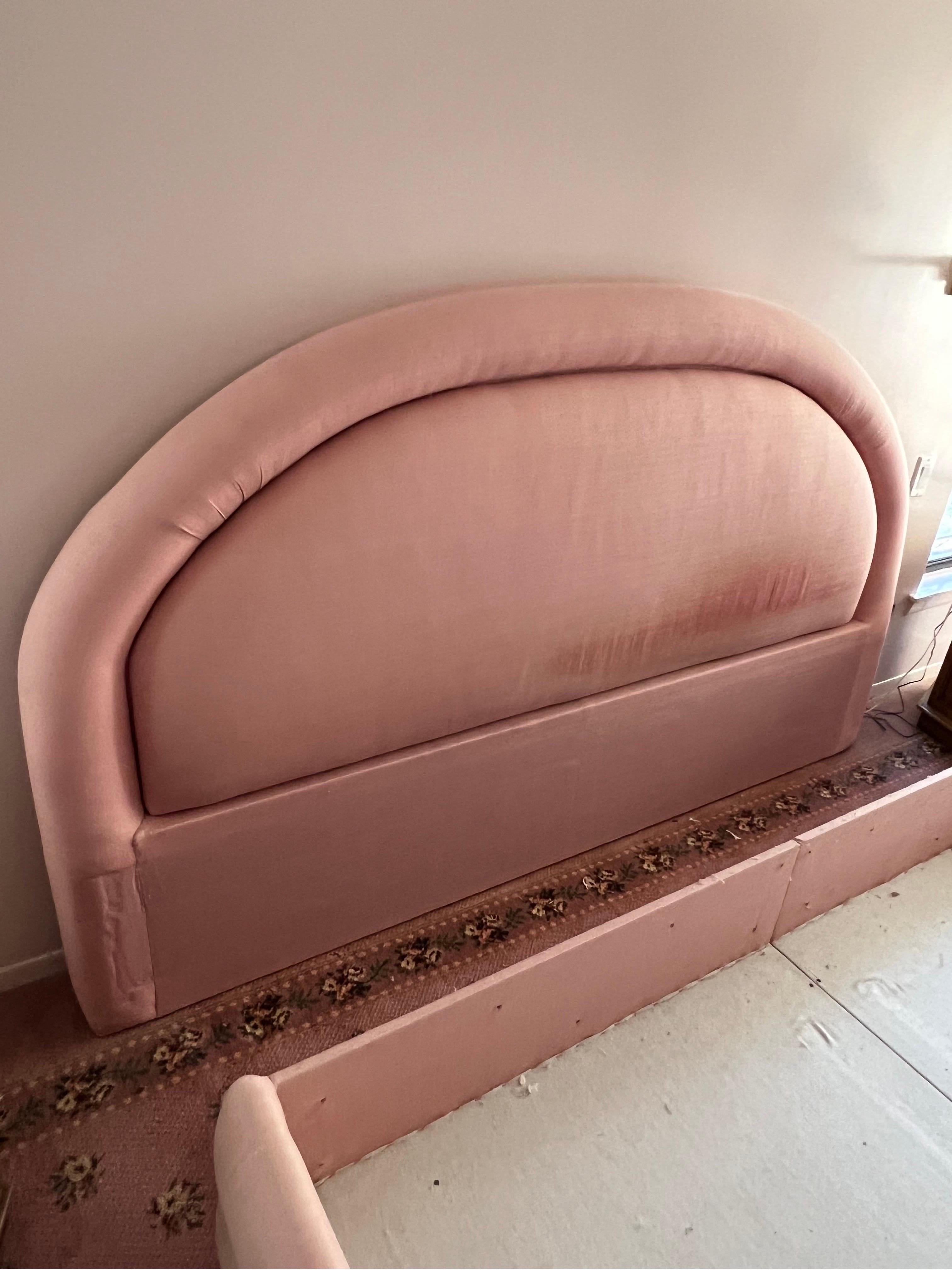 pink king bed frame