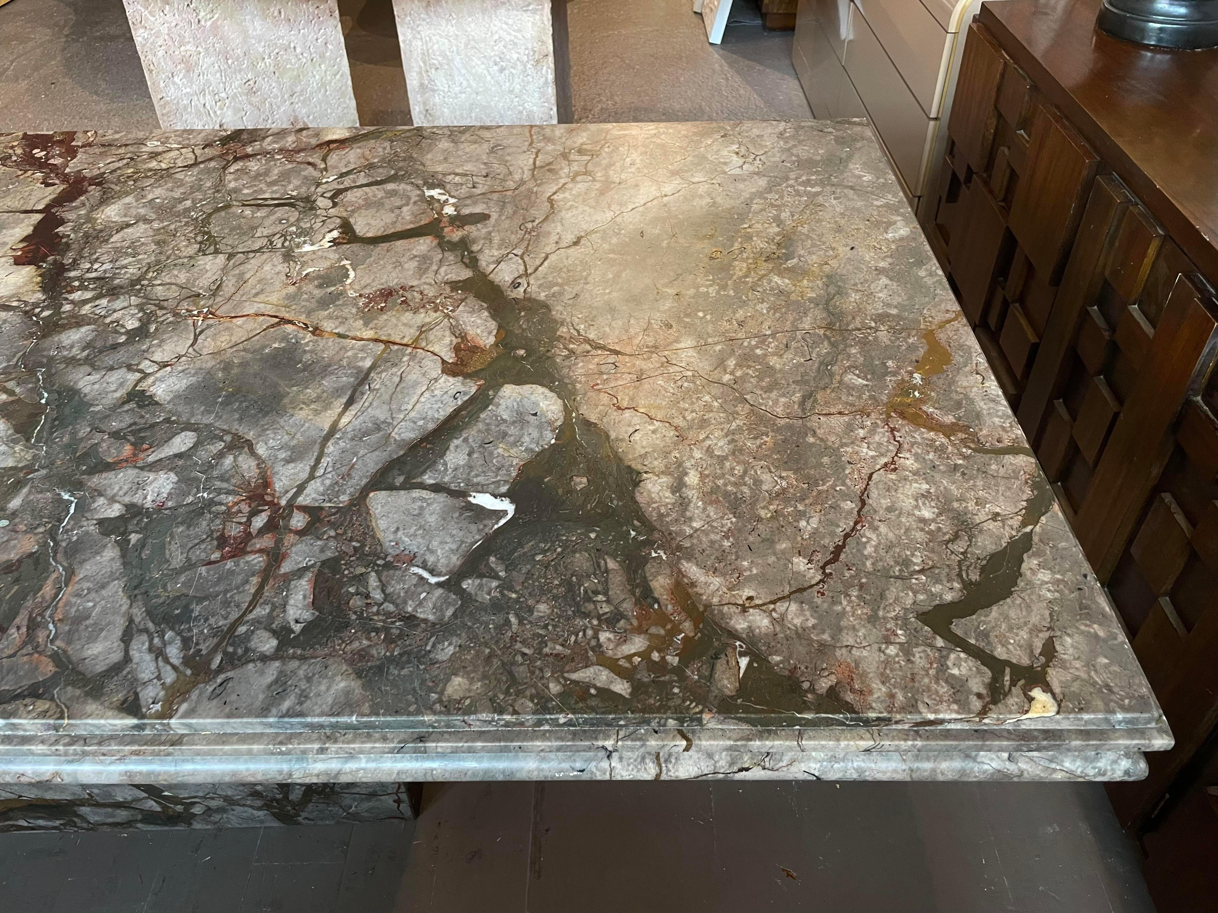 antique marble dining table