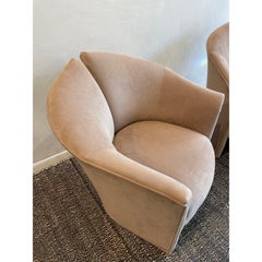 1980s Postmodern Vintage Weiman Split Chairs - A Pair