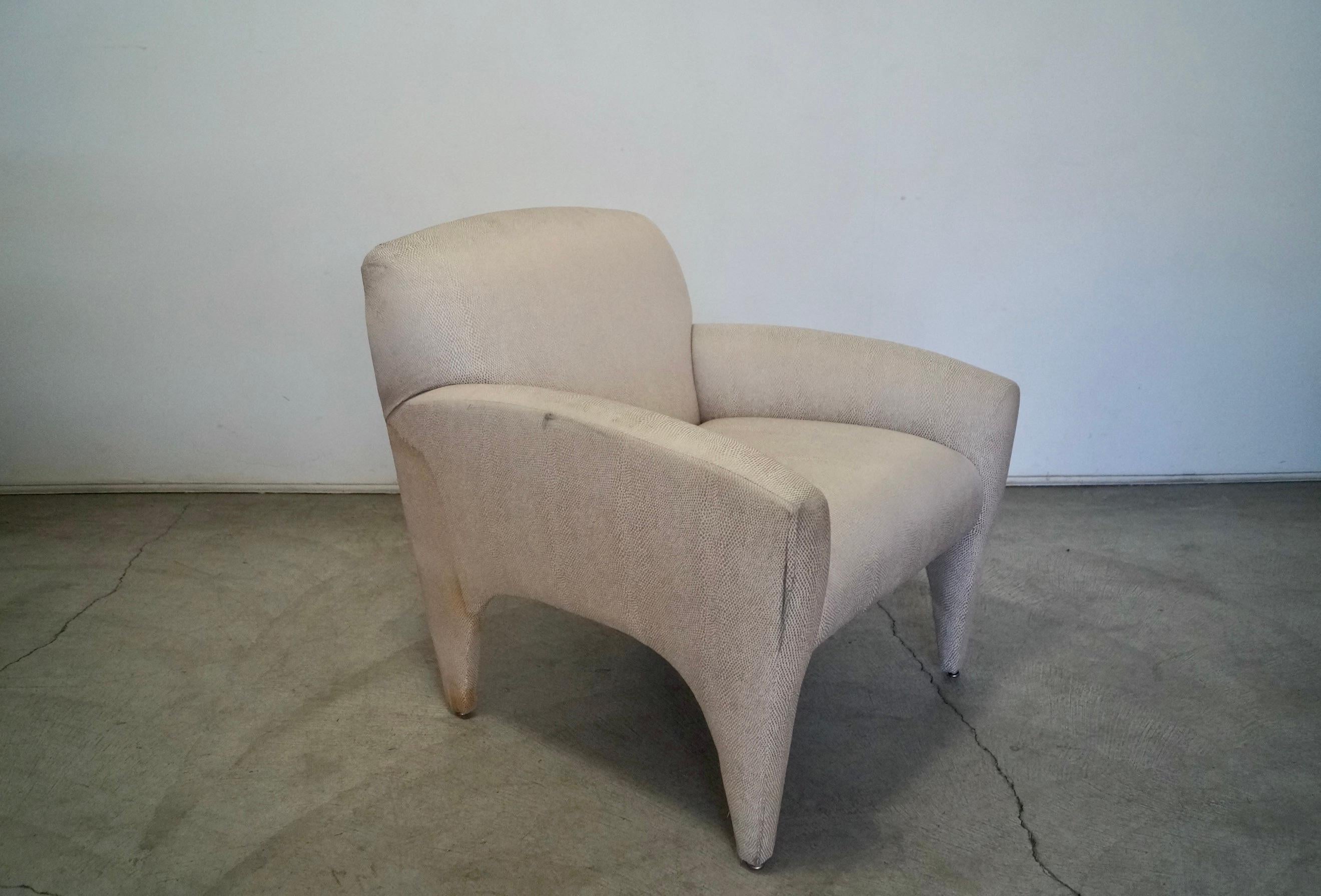 1980s Postmodern Vladmir Kagan Armchair For Sale 3