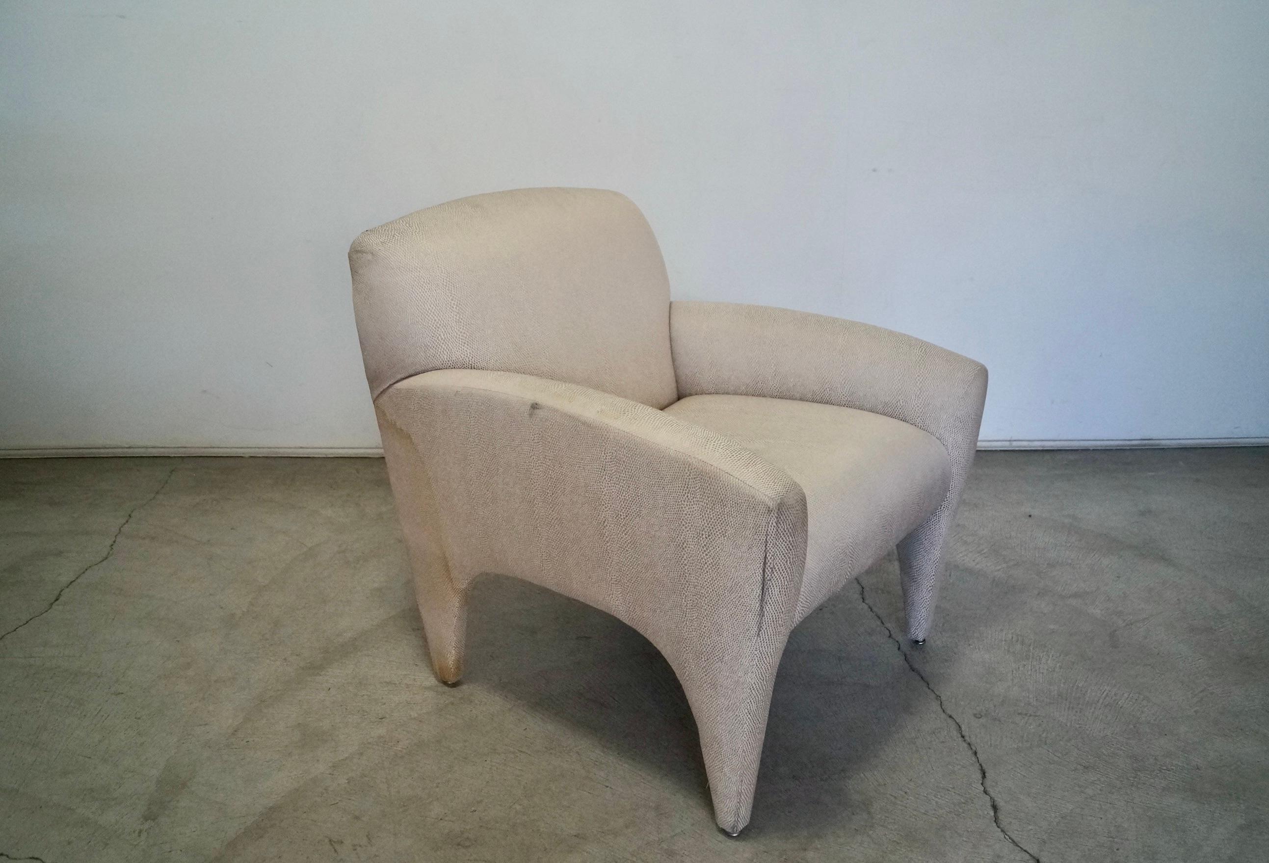1980s Postmodern Vladmir Kagan Armchair For Sale 4