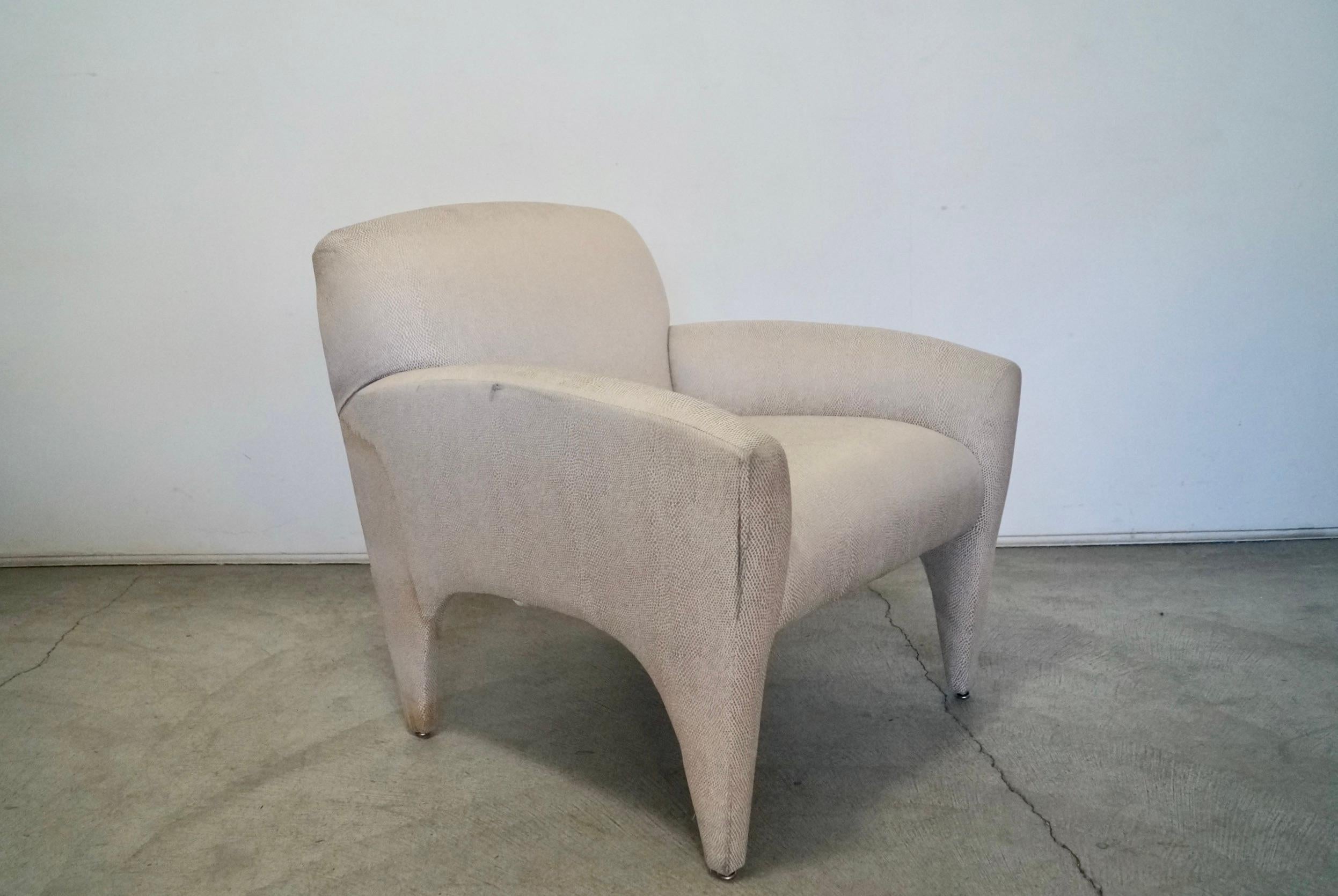 1980s Postmodern Vladmir Kagan Armchair For Sale 5