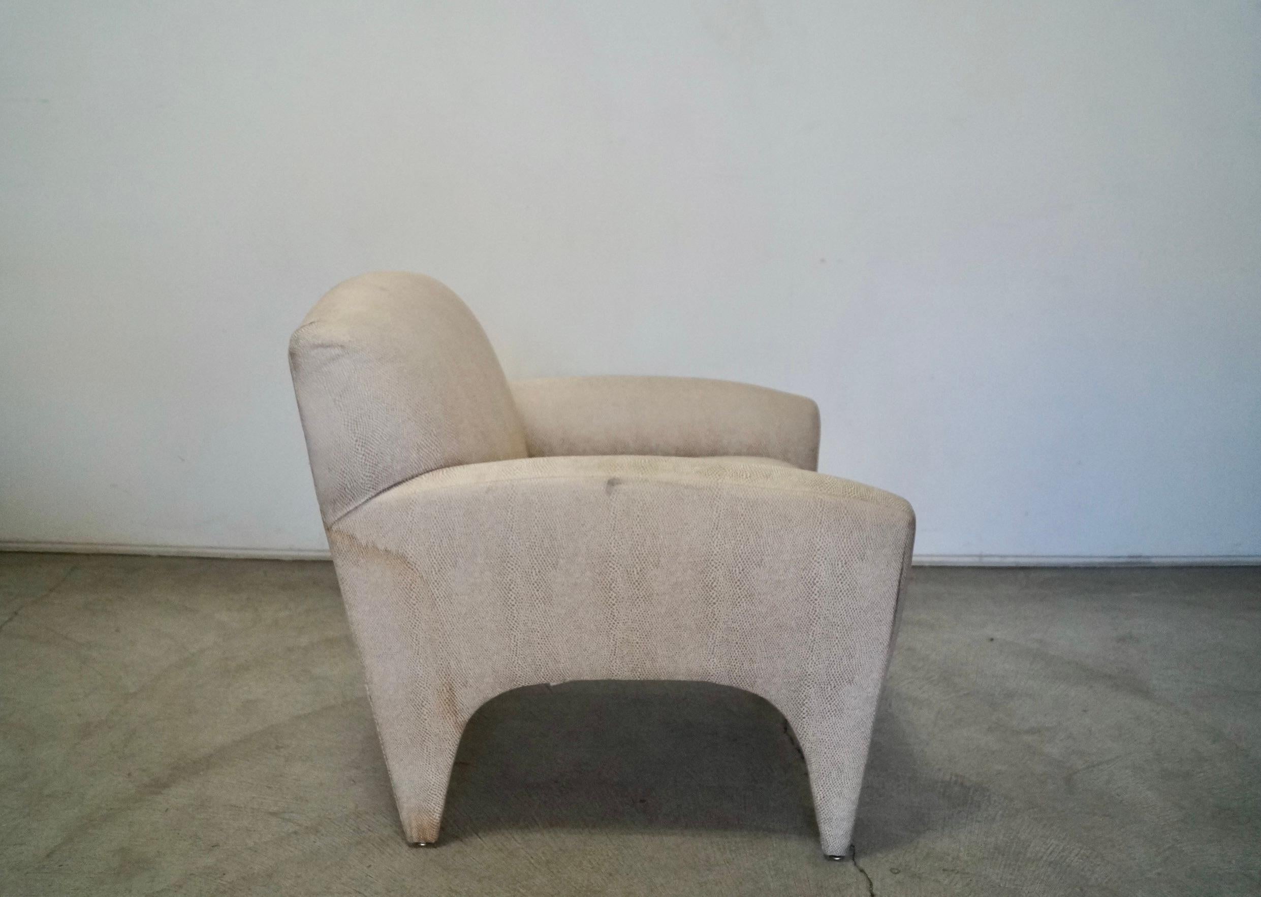 1980s Postmodern Vladmir Kagan Armchair For Sale 6