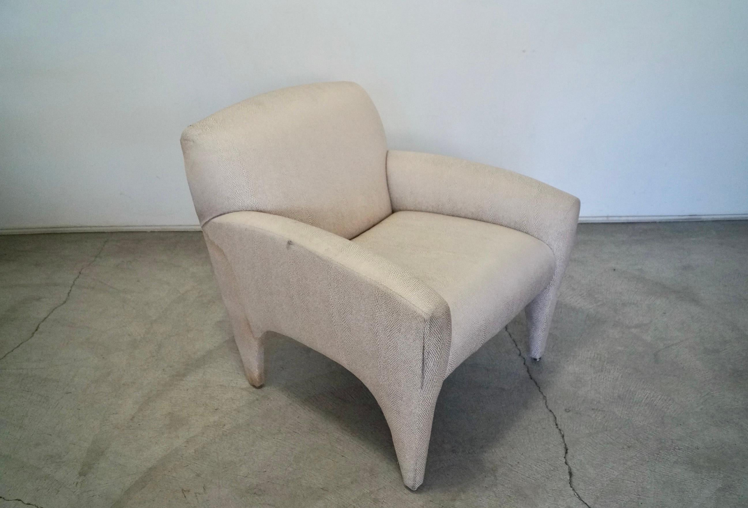 1980s Postmodern Vladmir Kagan Armchair For Sale 2