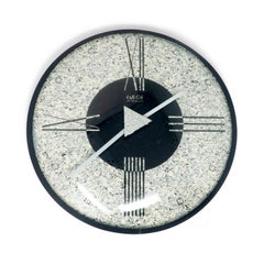 1980s Postmodern Wall Clock by Empire Arts