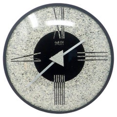 Vintage 1980s Postmodern Wall Clock by Empire Arts