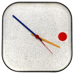 Orologio da parete postmoderno anni '80 di Ikea