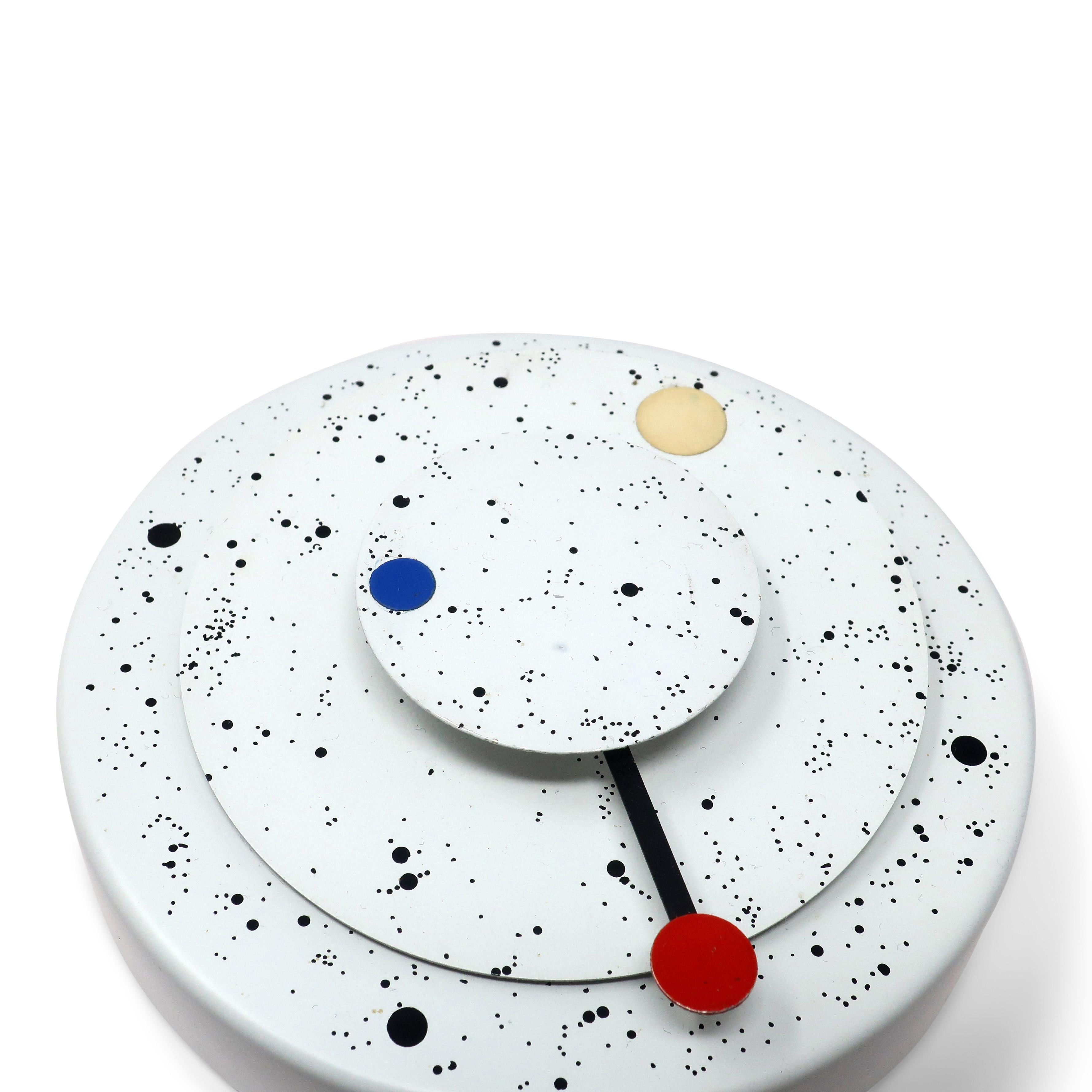 1980's Postmodern Wall Clock by Kovacs Design Group In Good Condition In Brooklyn, NY