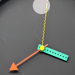 1980s Postmodern Wall Clock by Shohei Mihara for Wakita