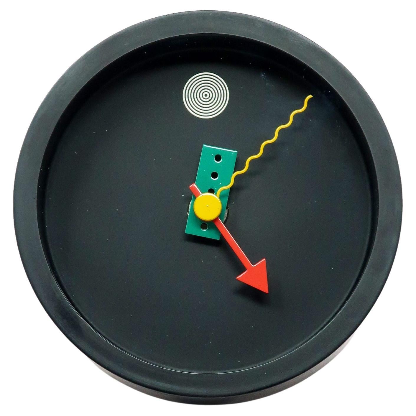 1980s Postmodern Wall Clock by Shohei Mihara for Wakita