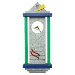 1980s Postmodern Wall Clock