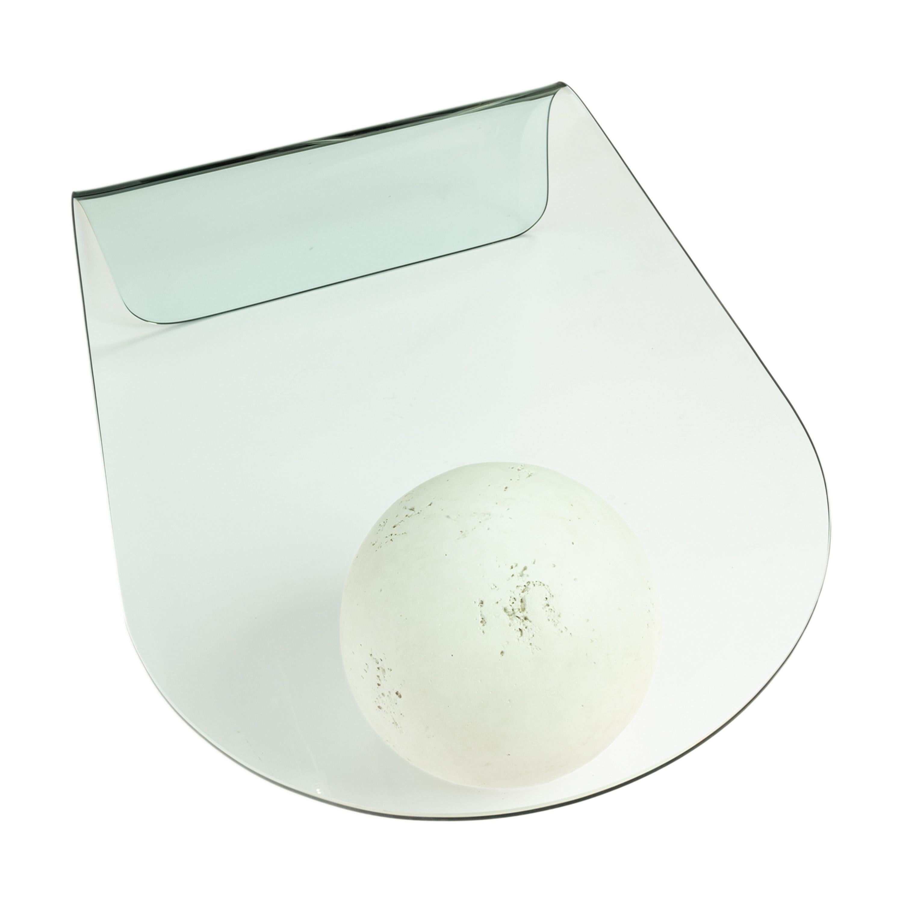 1980's Postmodern Waterfall Glass & Stone Sphere Coffee Table Leon Rose for Pace 8