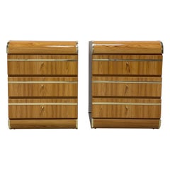 1980's Postmodern Waterfall Night Stands