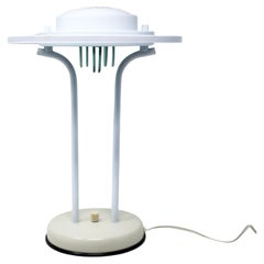 1980s Postmodern White Table Lamp by Nadair