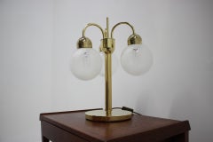 1980s Preciosa Glass Table Lamp, Czechoslovakia