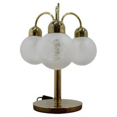 Vintage 1980s Preciosa Glass Table Lamp, Czechoslovakia