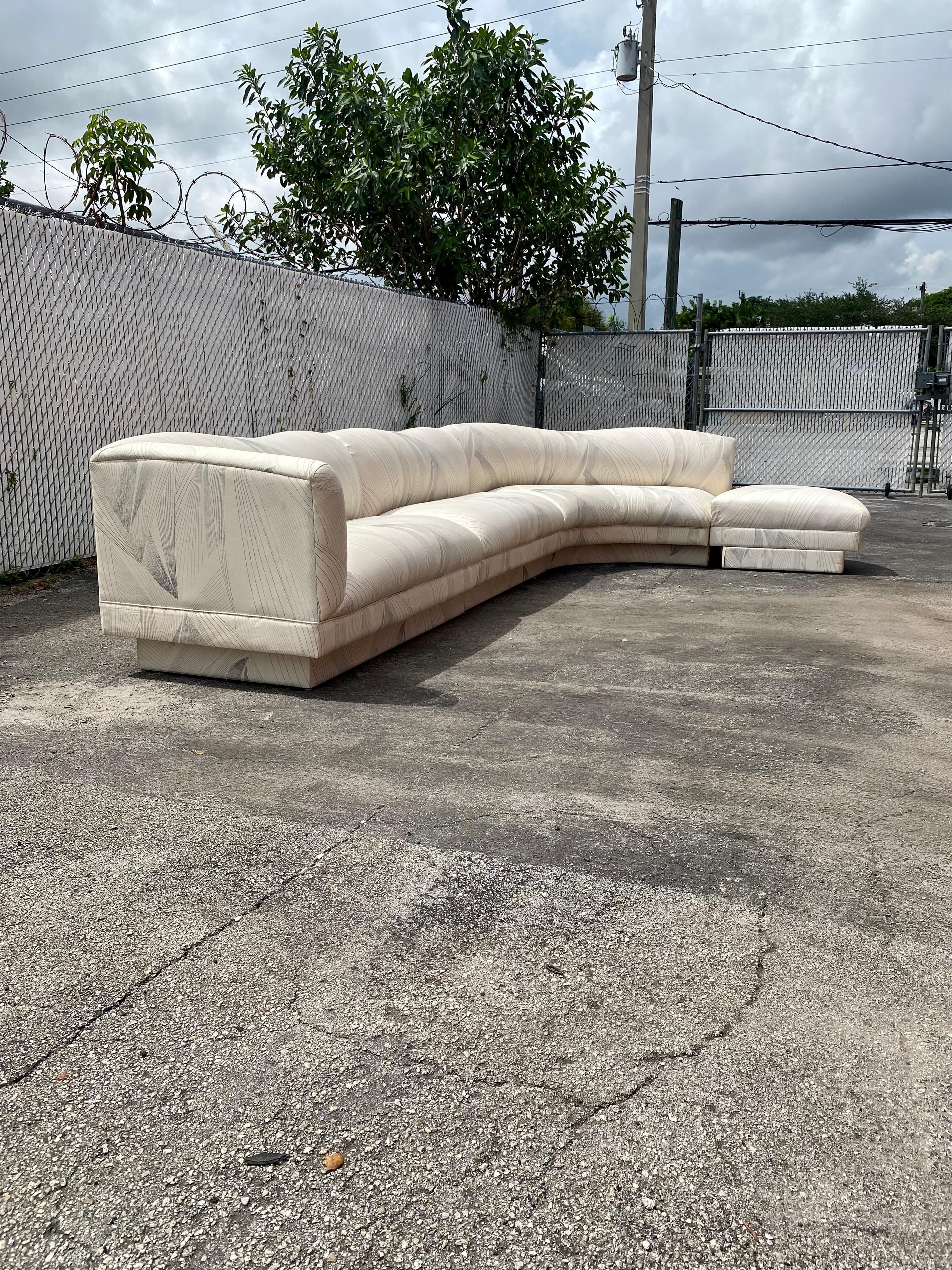 Post-Modern 1980s Preview Biomorphic Modular Sectional For Sale