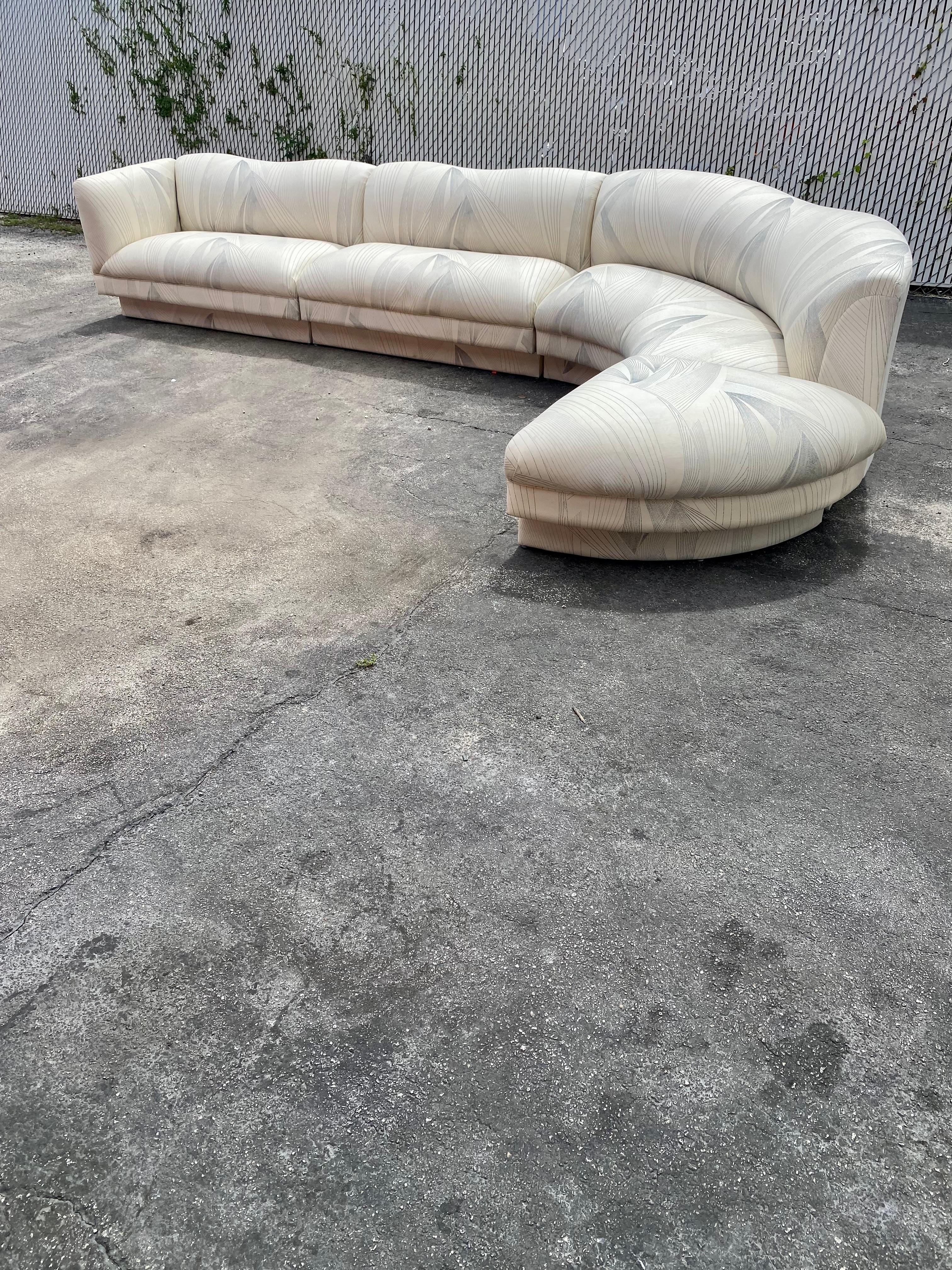 American 1980s Preview Biomorphic Modular Sectional For Sale
