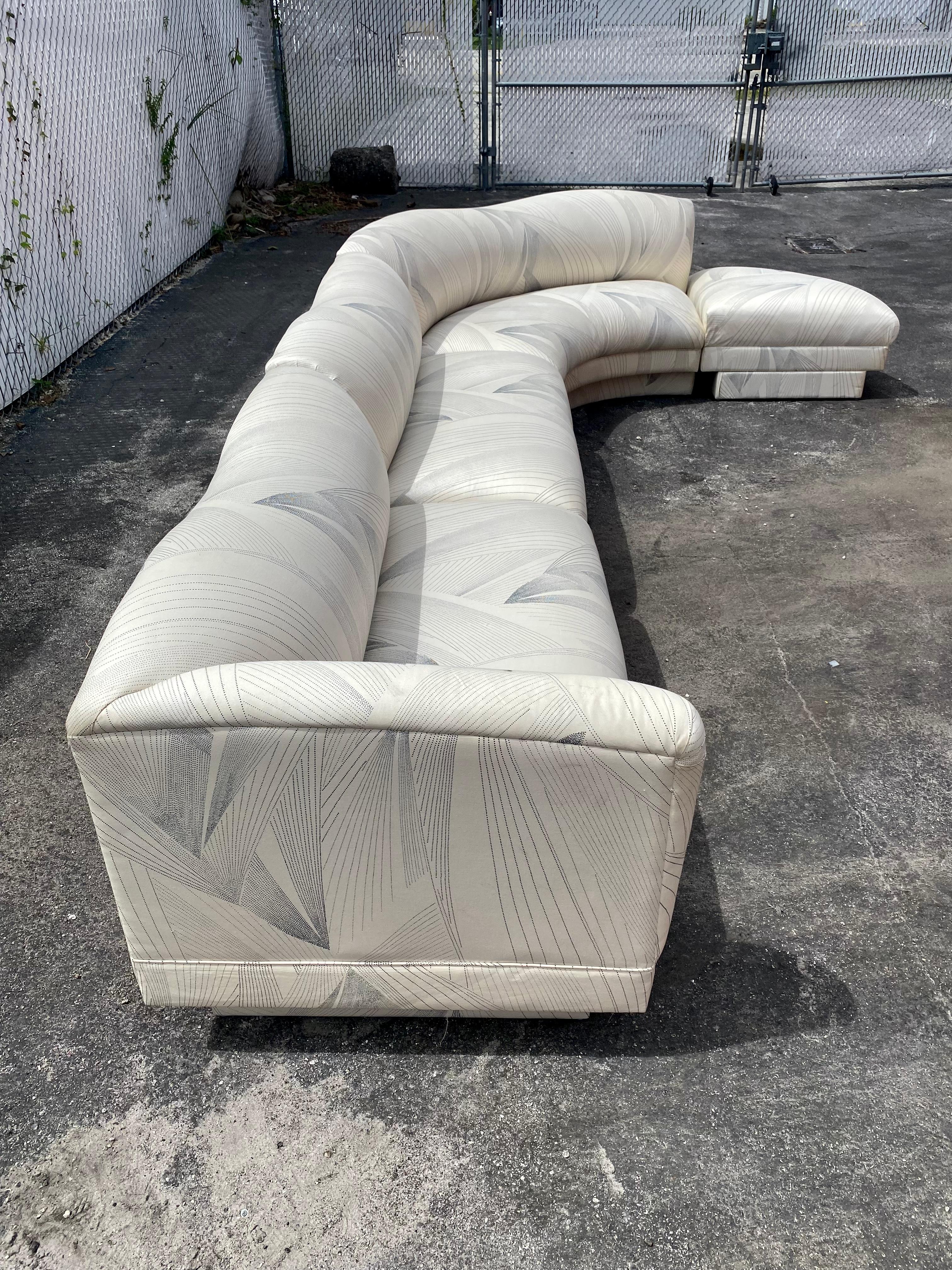 1980s Preview Biomorphic Modular Sectional In Good Condition For Sale In Fort Lauderdale, FL