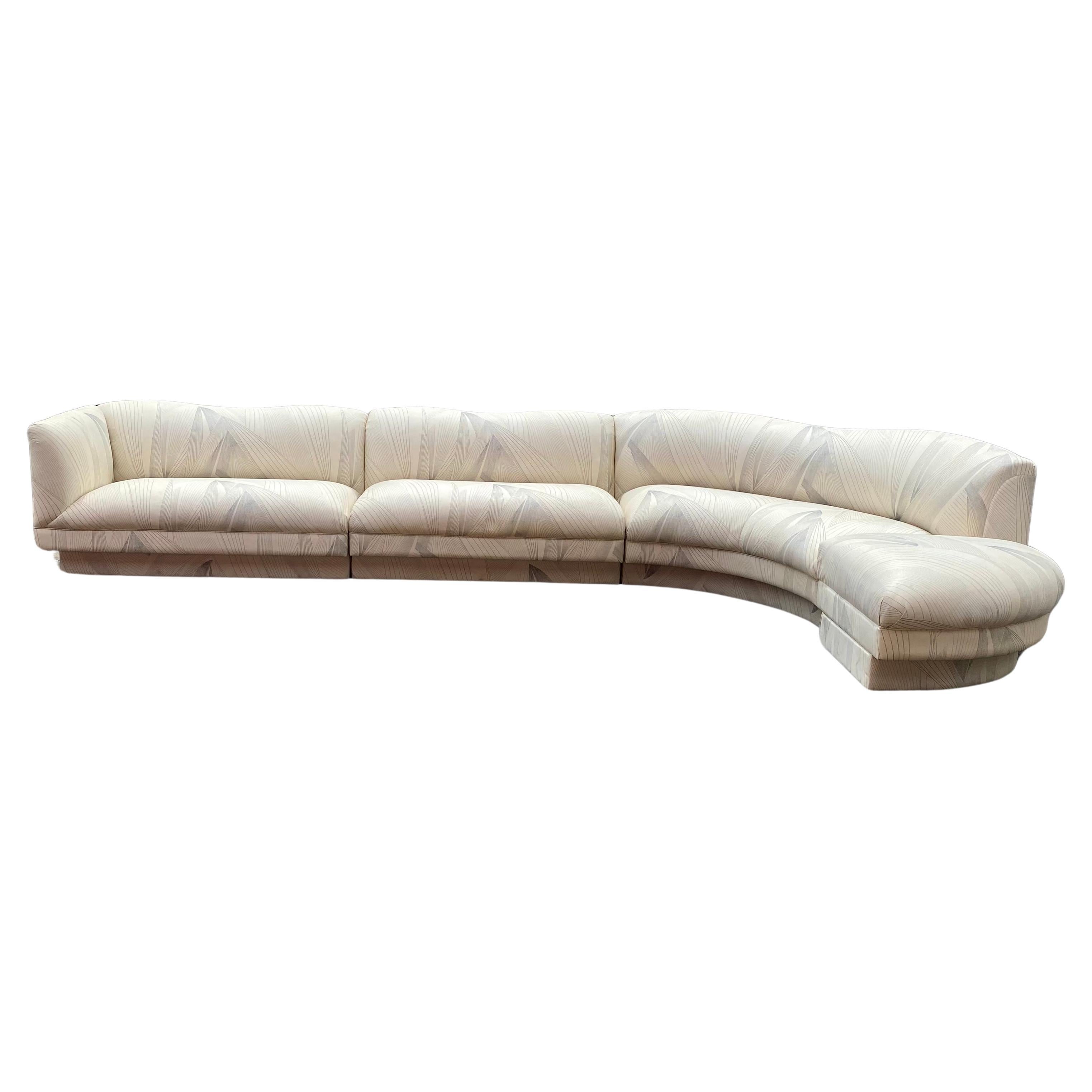 1980s Preview Biomorphic Modular Sectional