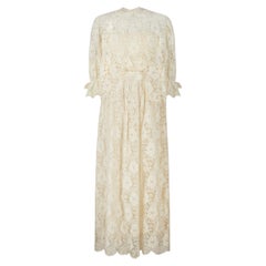 Abito da sposa in pizzo "Priscilla of Boston" degli anni '80 con giacca