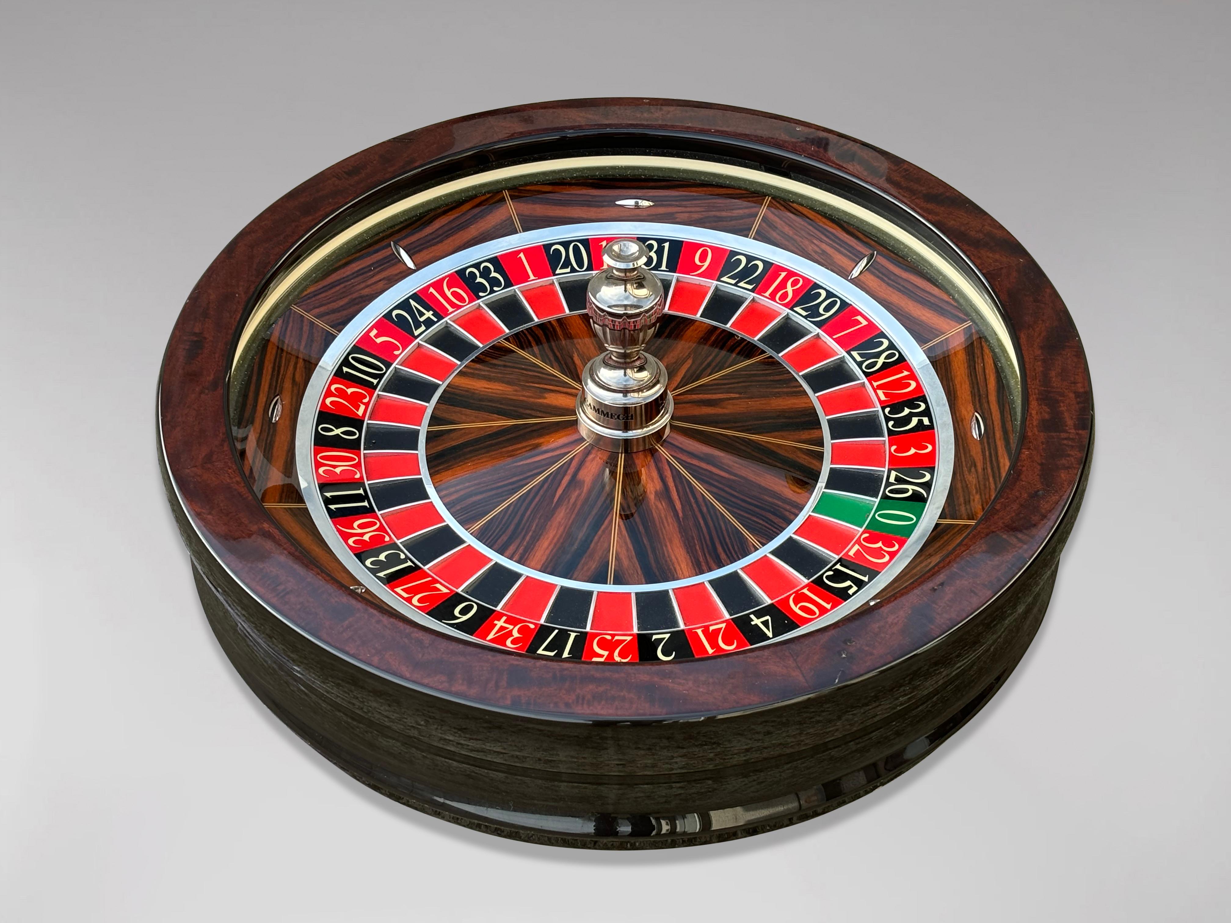 1980er Jahre Professionelles Roulette-Rad von Cammegh (Art déco) im Angebot