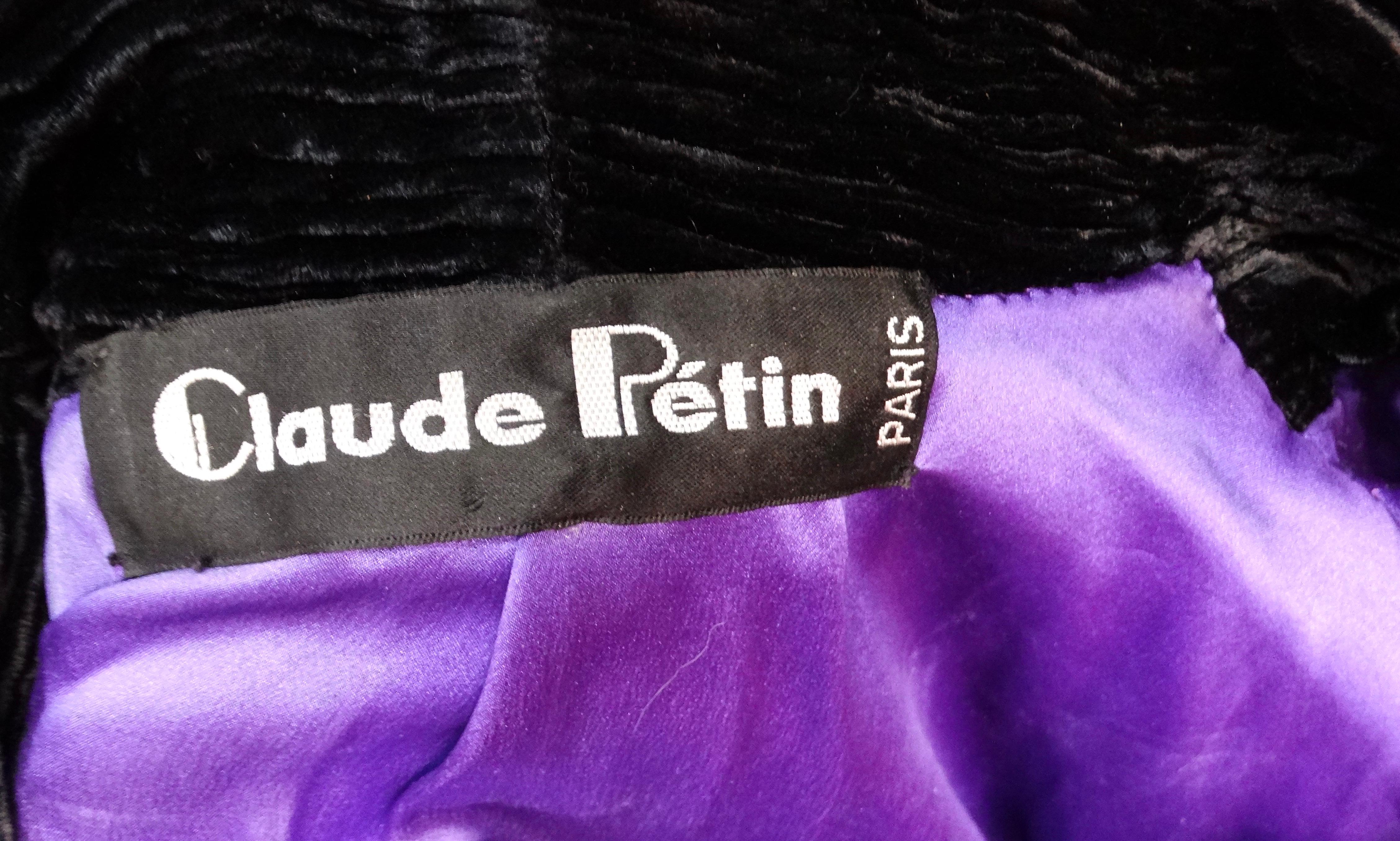 1980s Purple & Black Hearts Blazer & Pencil Skirt Suit Set For Sale 5