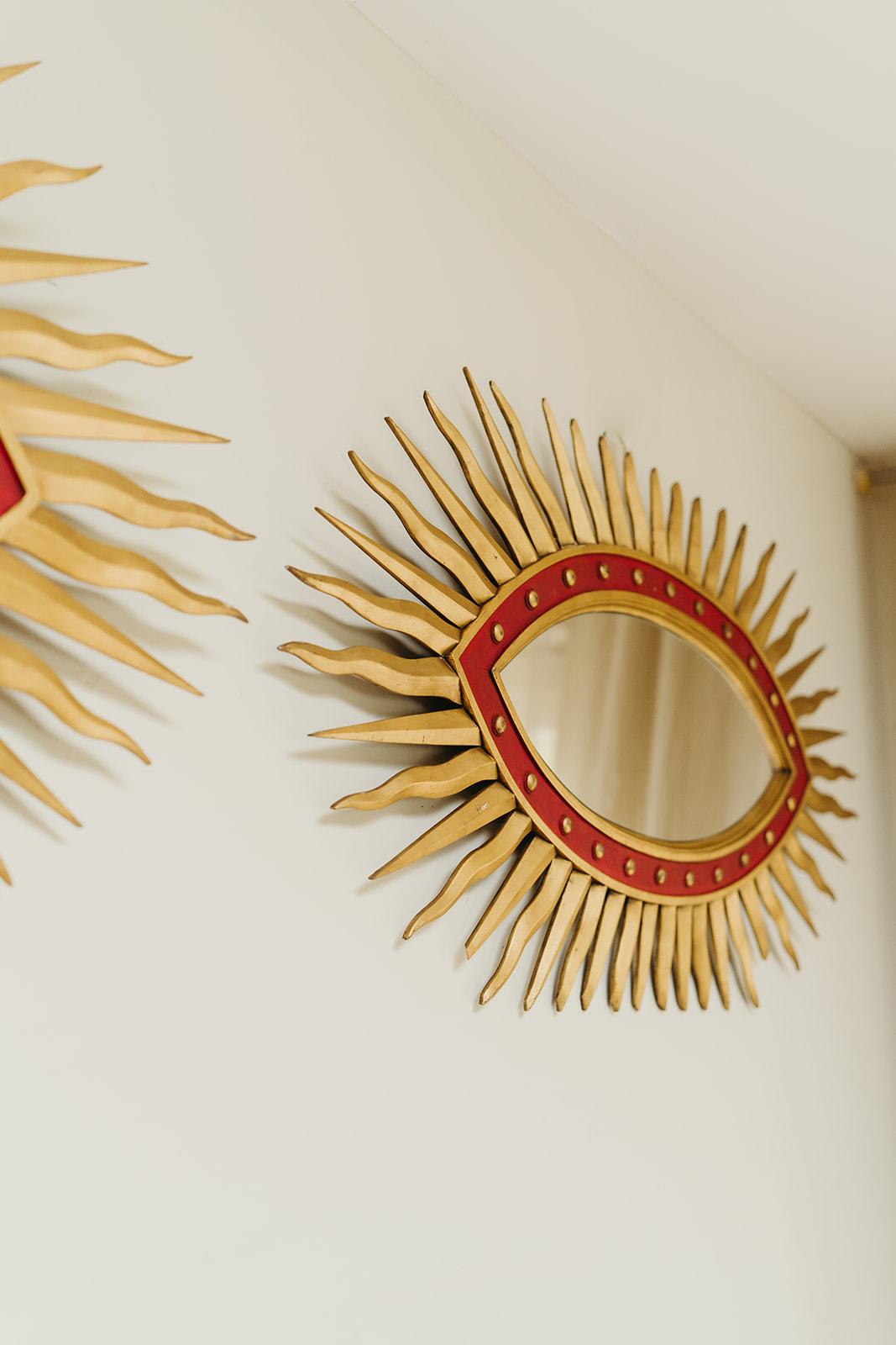 1980's quirky sunshine mirrors ...  For Sale 1