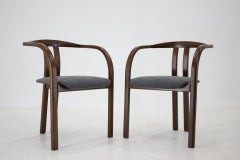 1980s Rare Dining/Side Chair by TON in Grey Bouclé Fabric
